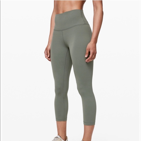 lululemon athletica Pants - Lululemon Wunder Crop Leggings - Green